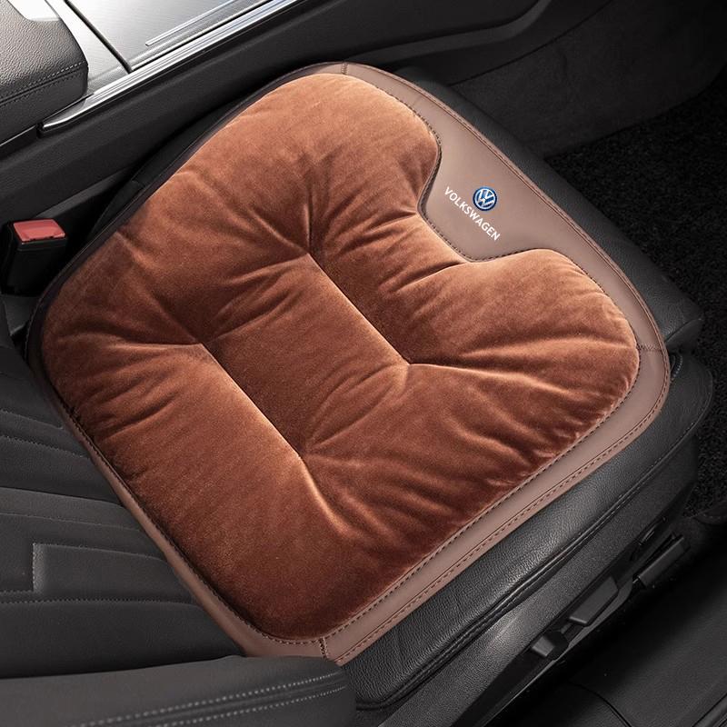2026 Hot For Volkswagen VW Car Seat Cushion Flannel Soft Pad Interior Accessories For VW GTI Polo Golf Passat Tiguan Arteon Toua