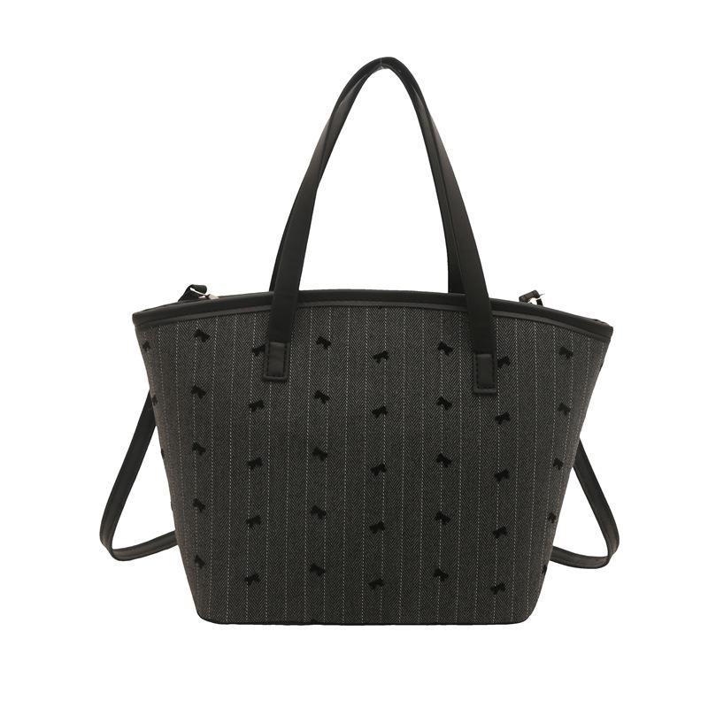 Exquisite polka dot bow underarm tote bag women s new fashion trendy versatile casual large-capacity women s bag