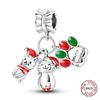 New Christmas Charm Bead Charms 100 copper Christmas Tree Santa Claus Ice Boot Pendant Bead Charms Compatible With Bracelets Do It Yourself Jewellery