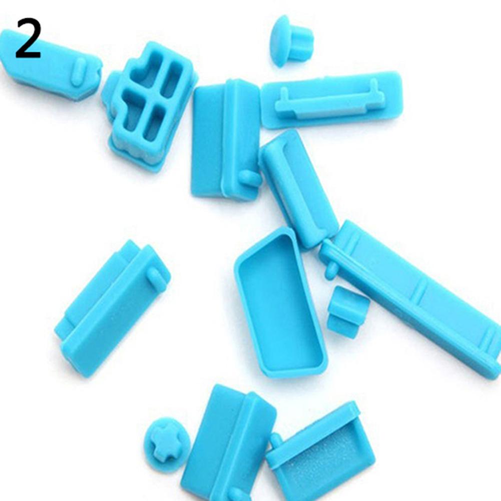 13Pcs Universal Silicone Anti USB Dust Port Dustproof Plugs Cover Stopper for Laptop Notebook