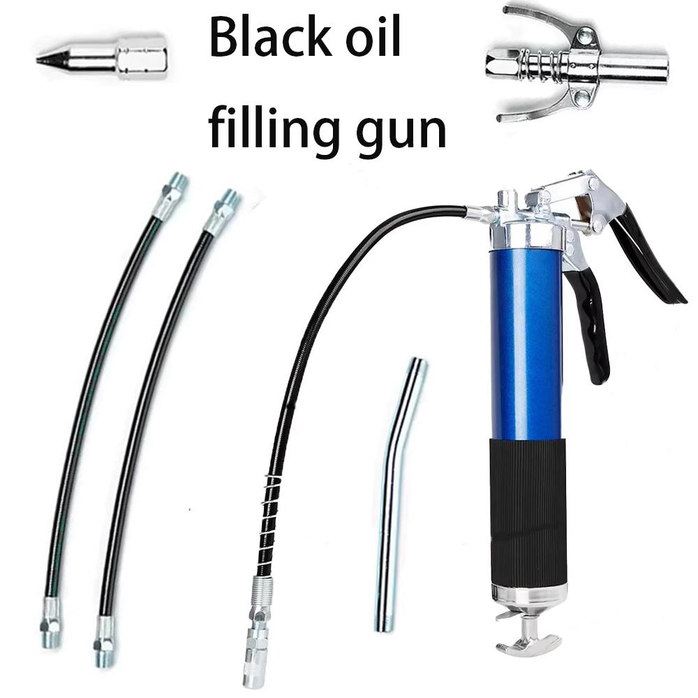 

Ручной шприц для смазки Алюминиевый сплав Мини-шприц для смазки 400 куб.см Ручная заправка смазкой 6000-7000 фунтов на кв. дюйм с гибким шлангом синий