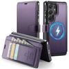 Business Cards Solt Magnetic Wallet Leather Flip Phone Case For Samsung S26 Ultra S25 Edge S24 Plus Book Stand Book Bag Cover