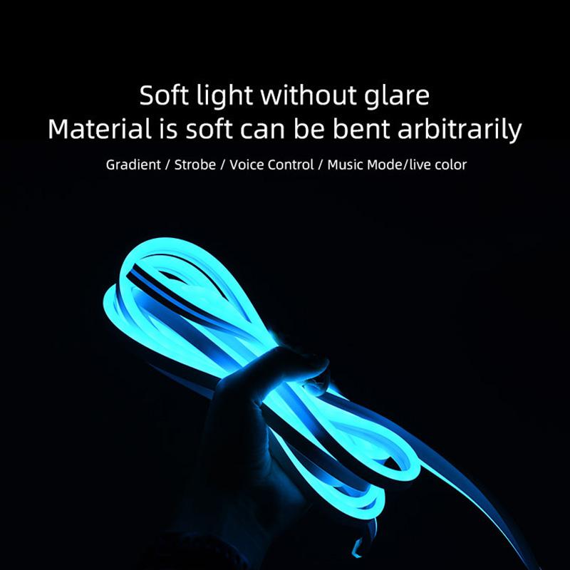 Applicable To Tesla Model 3 Model Y Front Standby Trunk Lighting Lamp With Llight Strip RGB Adjustable Color BluetoothControl