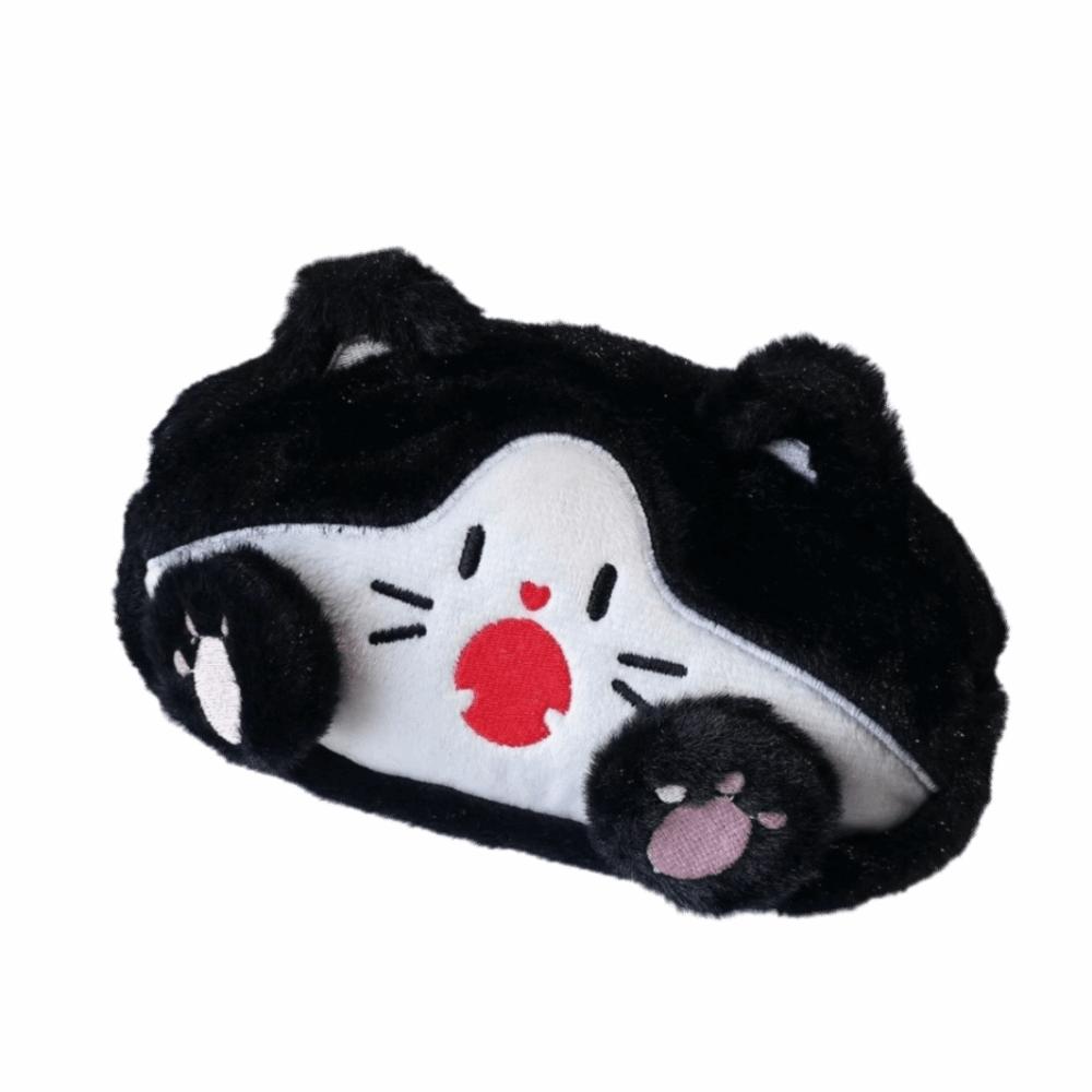 Zabawny Kot Kreskówka Piórnik Kawaii Duża Pojemność Torba do Przechowywania Artykułów Papierniczych Uroczy Puszysty Kot Nadrukowany Piórnik Do Użytku Studenckiego