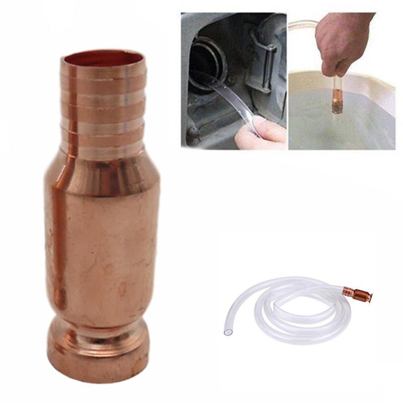 1 PCs Liquid transfer pump, self-priming siphon, siphon connector, gasoline, diesel, copper siphon valve