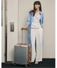 DAKS MEN'S ACCESSORIES Silver Solid Polycarbonate Hard Suitcase_Dbba6E571Sv