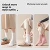 Women's Sweat-absorbing Yoga Socks, Anti-slip Pilates Five-finger Socks, Mid-calf Sports and Fitness Socks