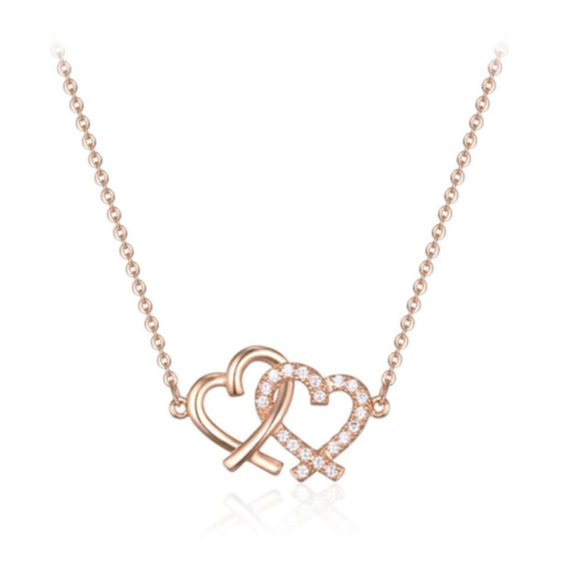 CRANNE Twin Heart Necklace C24NB121