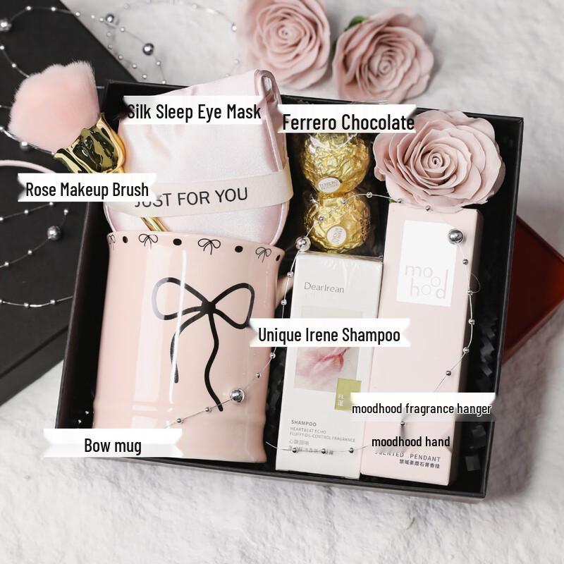 WJ38 Women s Day Silver Ink Swirl Gift Set Gift Box - Package 8