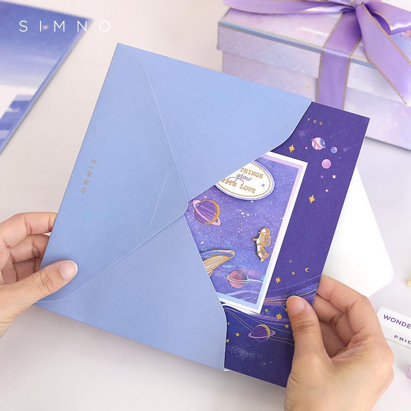 3D Up Greeting Card Fun Space Moon Whale Astronaut Themed Up Card Suitable for Birthday Surprise Gift for Kids Teens