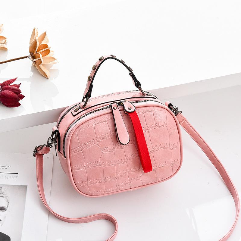Patchwork Shoulder Bags Women High Quality Leather Satchel Bags Contrast Color Purse Handbags Messenger Crossbody Bag