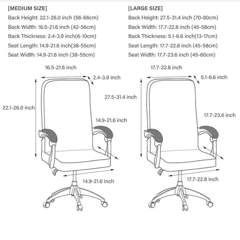 Elastic Zippered Office Chair Cover Durable Dust-proof Minimalist Gaming Chair Slipcover Solid Color Supply Chair Protector