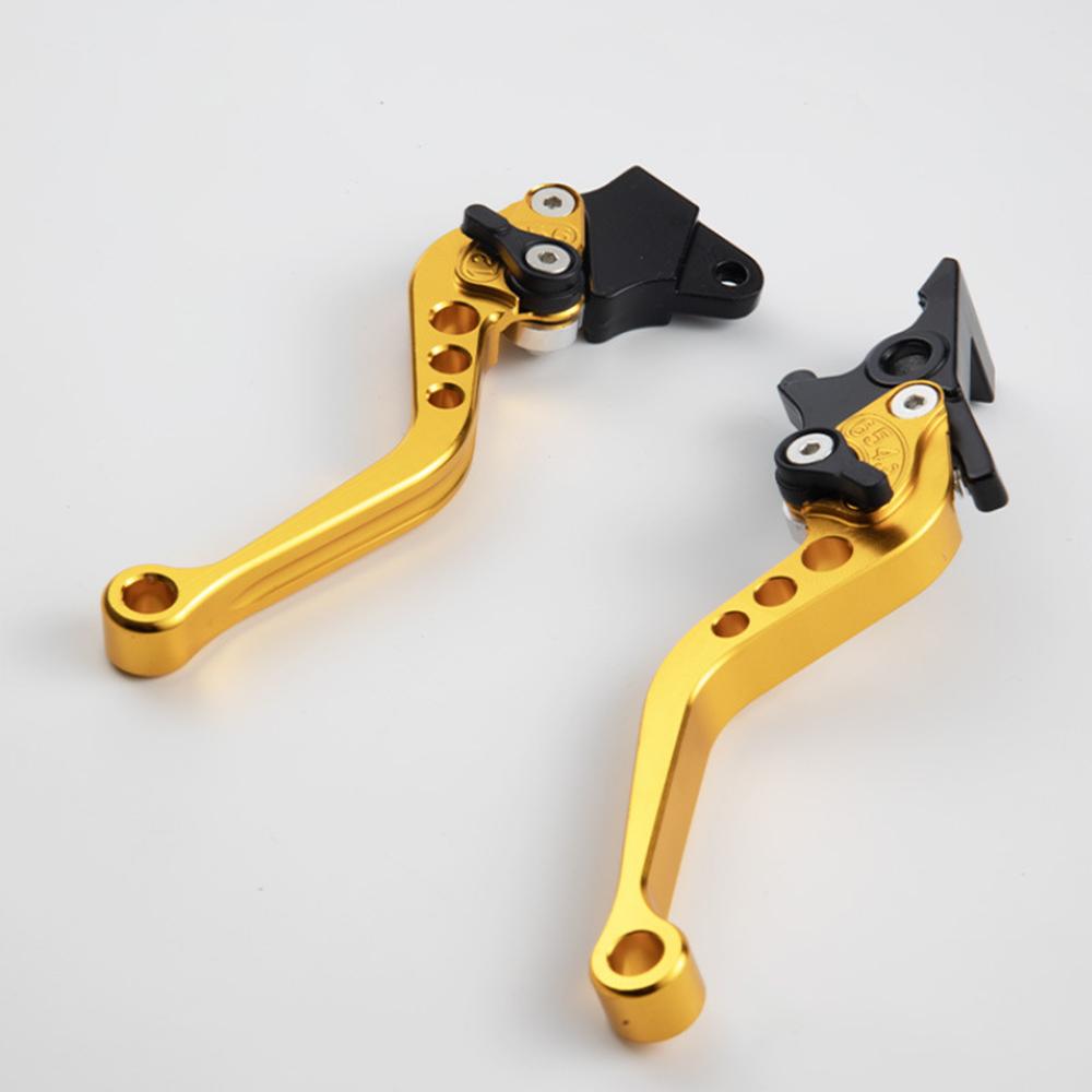 CNC 6 Position Adjustable Motorcycle Brake Clutch Levers,Short Aluminum Alloy Handlebar Lever Scooter Motorbike Mod Parts