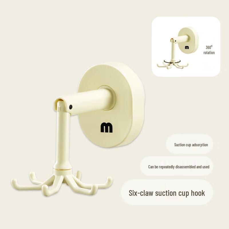 360° Rotating Suction Cup Kitchen Hook