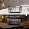 DIGITAL DUAL PROJECTION ALARM CLOCK FOR BEDROOM - Large LED Display, 2*180° Rotatable Projector, Loud Alarm , 12/24H