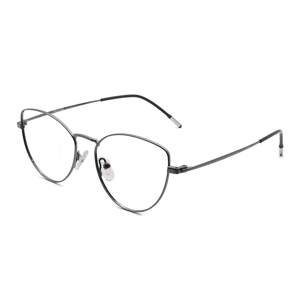 RSINC Vollrand Pistolen Grau Schwarz Rahmen Brille Für Männer & Frauen | PARA-NS21189 49-17-138 C3 (IB- 4) M1 Waffengrau Schwarz