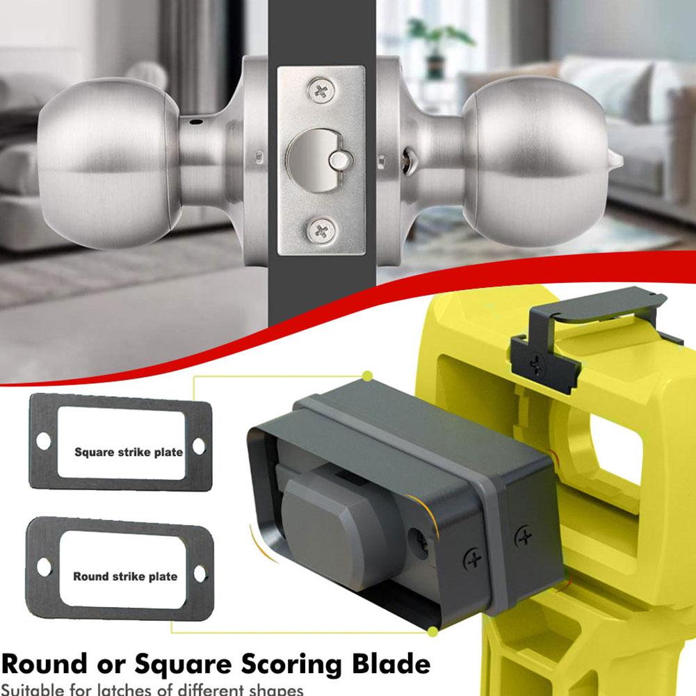 Door Latch Kit for Accurate Scoring and Chiseling Door Installation Kit Fit for Square or Round Latch 1-3/8"or 1-3/4" Thick C5M0