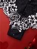 Two-tone Floral Lace Bra Set, V-neck Body-hugging Hallow-out Camisole Top and Panties, Women's Daily Comfortable Lingerie