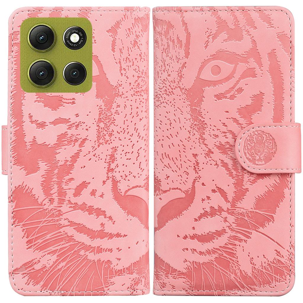 For Motorola Moto G86 5G Case Tiger Imprint Leather Wallet Phone Cover