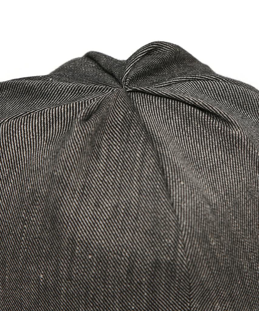 Eondeokeonteulolseutyudio Strap Bucket Hat / Linen Tw / B Black