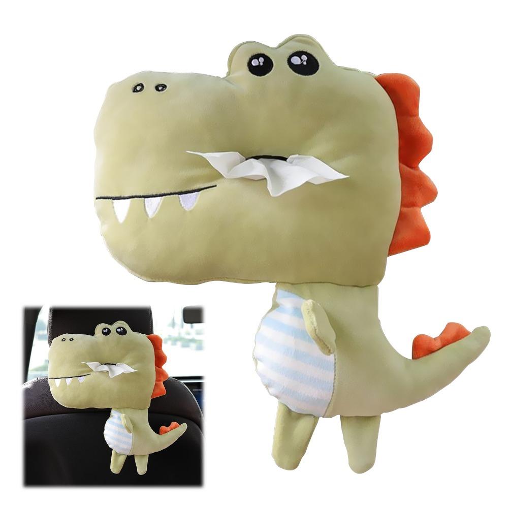 Plush Hanging Car Backrest Tissue Holder Private Car Cute Decorative Storage Pouch