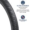 YunSCM Two 27.5 x 2.40 Tires, 27.5x2.40 60-584 Bicycle Tires, Suitable for 27.5" 2.40 Mountain Bikes and Cross Bikes, Y-147-A