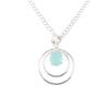 Pierre précieuse Calcédoine Aqua Bijoux en Argent Sterling 925 Pendentif Fait Main Pour Cadeau PP-61-21