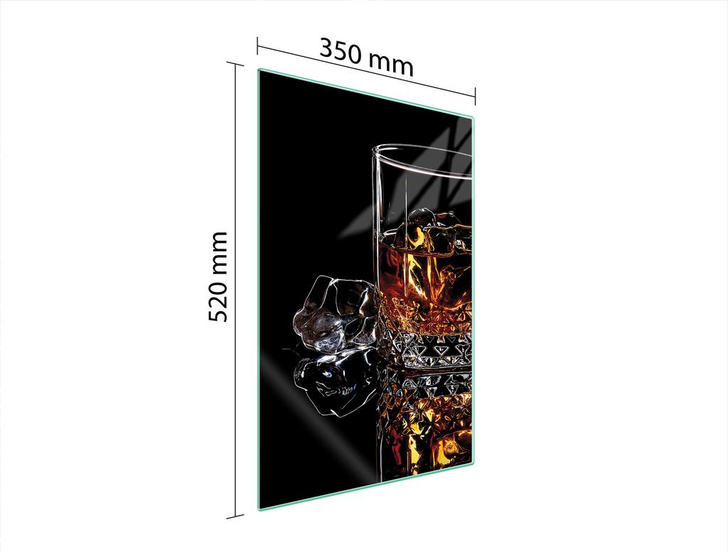 SZKLANA DESKA DO KROJENIA 35x52 WHISKY