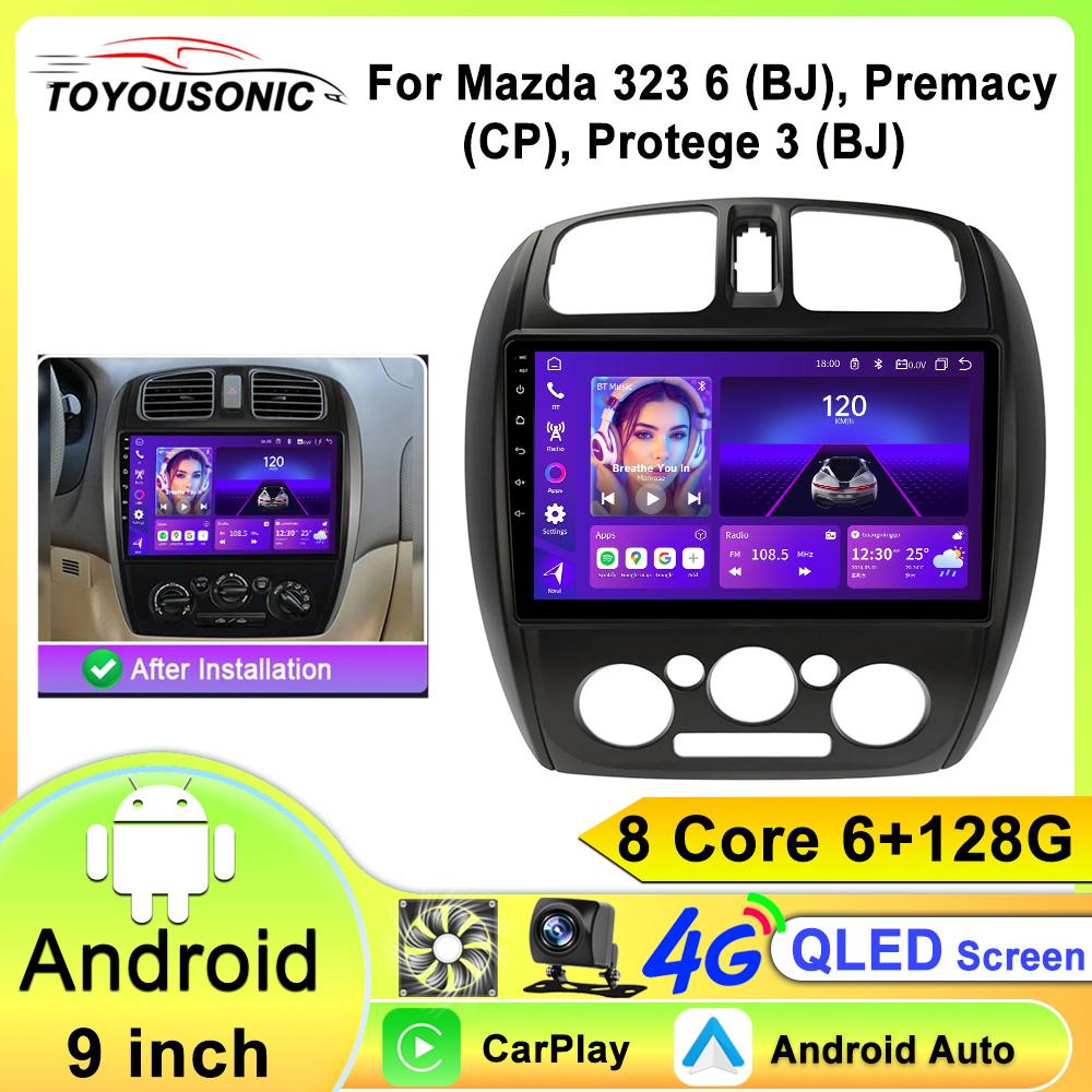 

Android 13 Автомобильное радио для Mazda 323 BJ 2000-2003 LHD Видео Мультимедиа Bluetooth Плеер Навигация GPS Carplay Авторадио 8 core 6GB+128GB