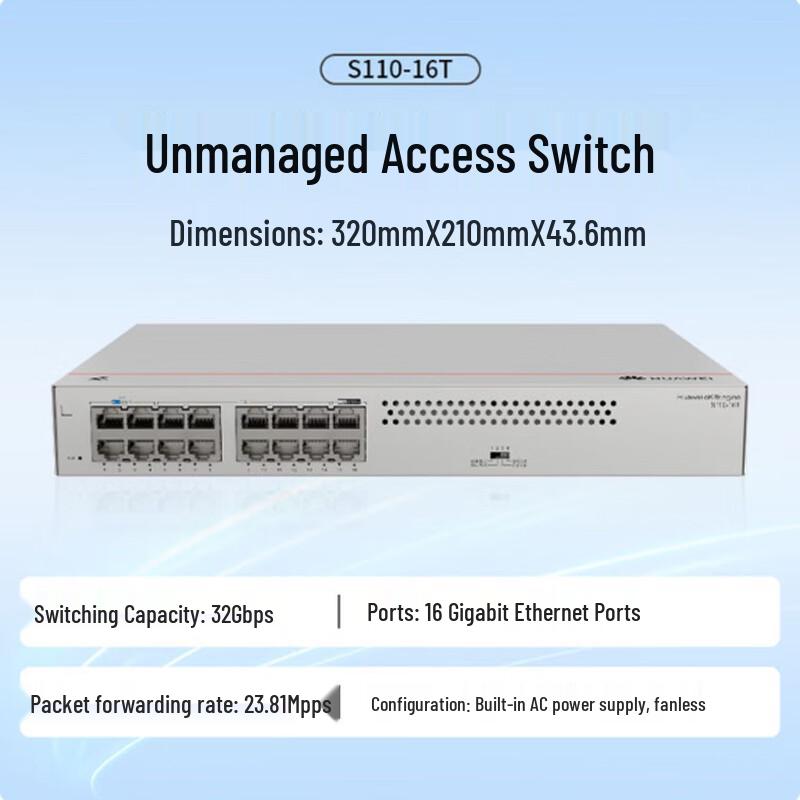 Huawei Kunling 16-Port Gigabit Ethernet Switch S110-16T