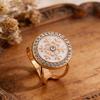 Schal-Ring-Clip für Damen Strass-Hemd-Krawatten-Clips Metall-Schneeflocke Runder Gürtel Seidenschal-Schiebering für Schal Kleid Bekleidungszubehör