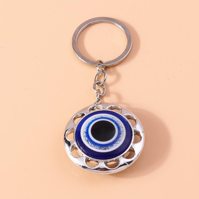 1Pc Bohemia Evil Eye Hamsa Hand Keychain for Women Men Blue Eye Sun Feather Key Ring Bag Pendant Car Key Holder Rings Wholesale