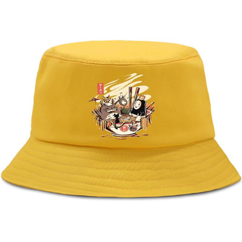 Totoro Studio Ghibli Sommerhut Damen Unisex Ullzang Spirited Away Panama Bob Eimerhut Das Design Flat Visor Anime Fischerhut