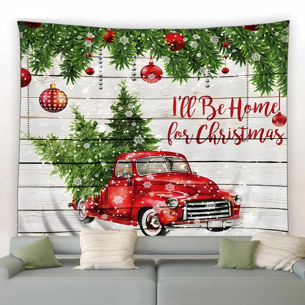 Christmas Cute Snowman Tapestry Bedroom Living Room Home Christmas Decoration Tapestry