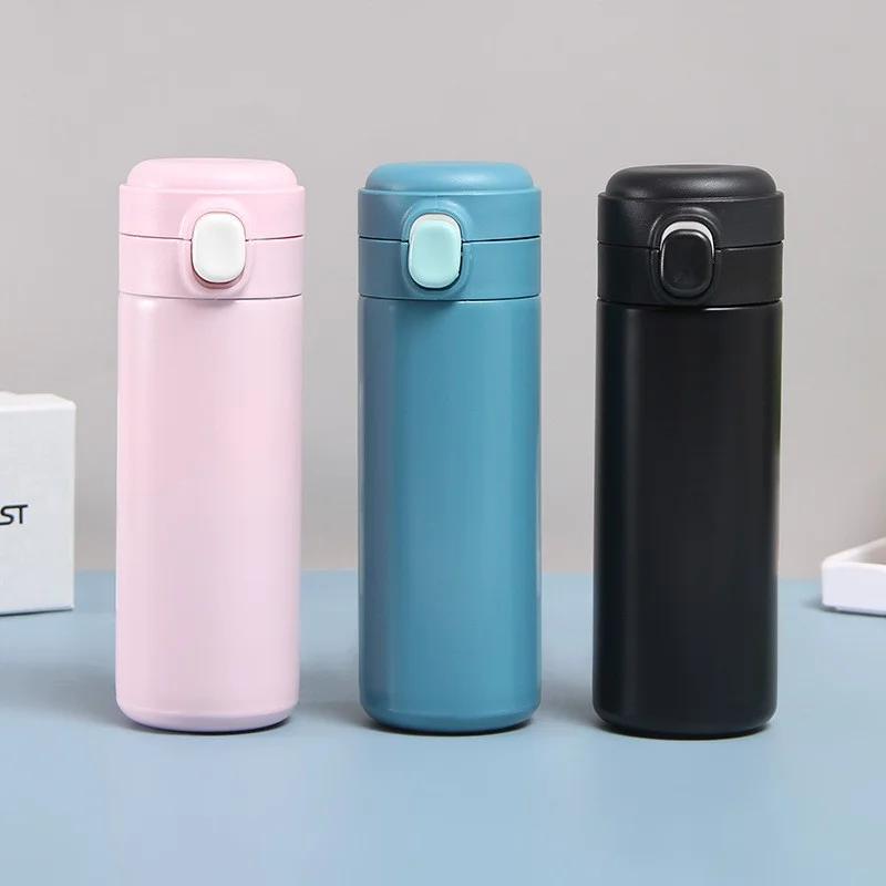 320/420ml Portable Stainless Steel Children's Thermal Cup LED Intelligent Temperature Display Suitable for Children's Couples