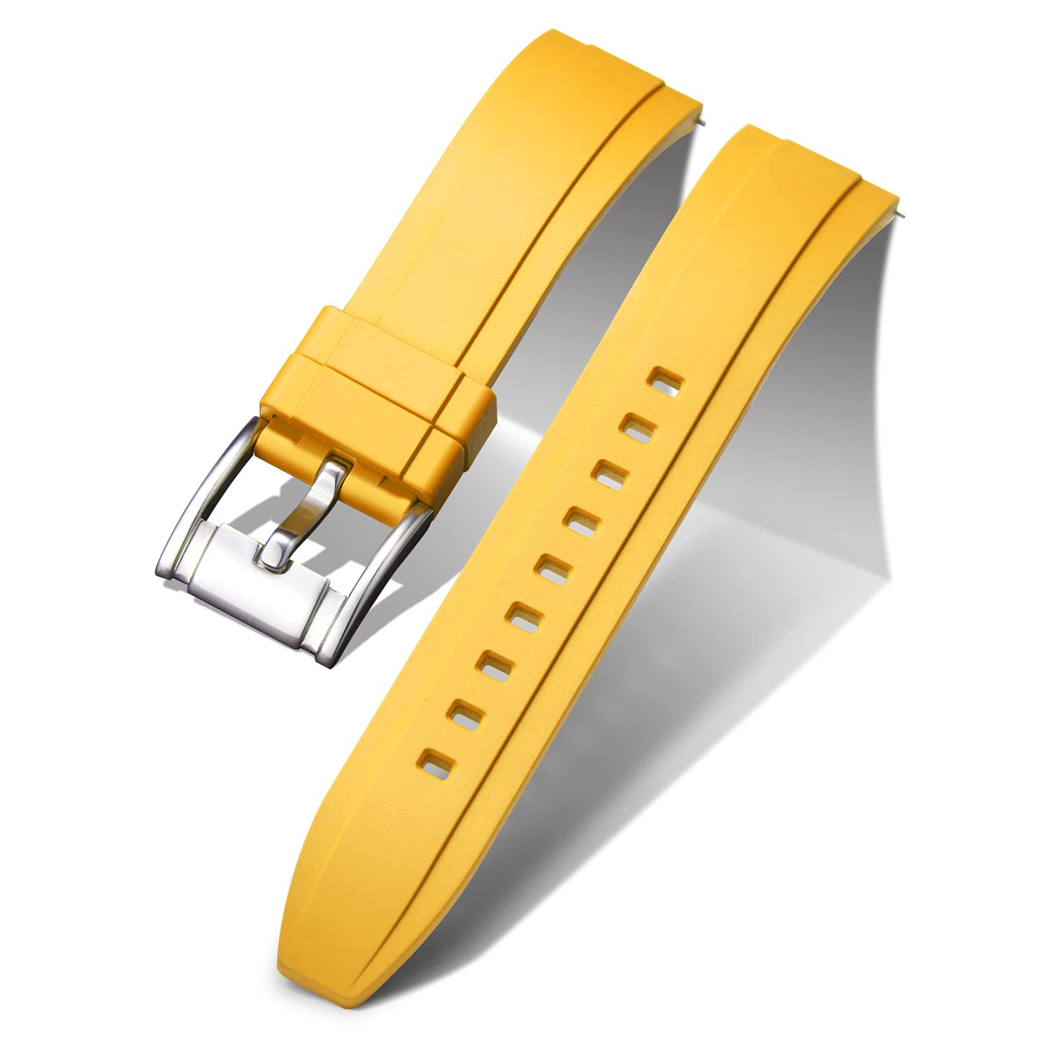 

[BINLUN] Быстросъемный силиконовый ремешок для часов, Запасной резиновый ремешок для часов 18мм 19мм 20мм 21мм 19 mm