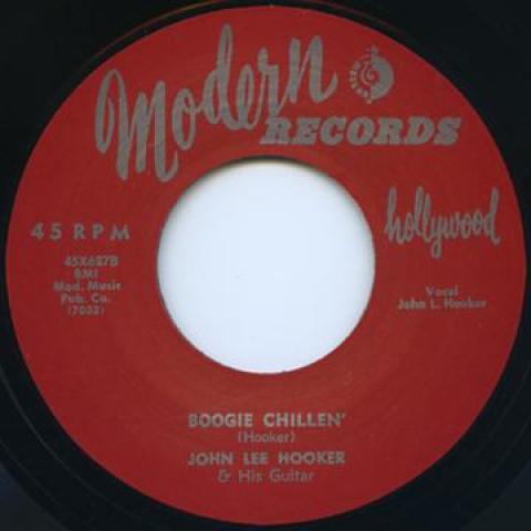 

7inch Record JOHN LEE HOOKER Boogie Chillen Sally May 45X627 Modern UK 2015 UK Blues