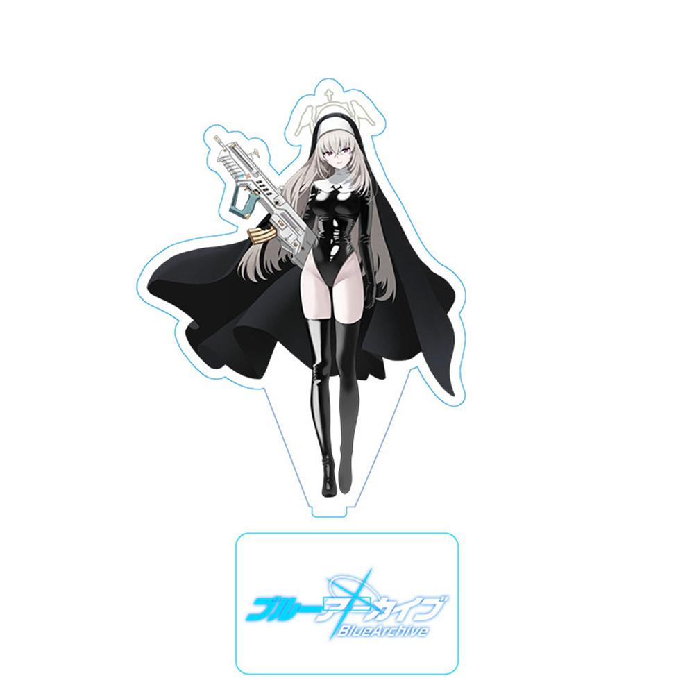 Hot Anime Blue Archive Takanashi Hoshino Cosplay Game Acrylic Action Figure Stand Model Toy Decor Prop Fans Collection Gift