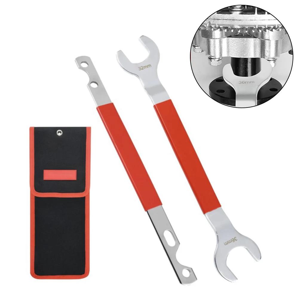 2pcs Fan Clutch Wrench Set 32mm/36mm Wrenches Fan Clutch Removal Tool Kit Professional Mechanical Removal And Installation Tools
