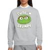 Sesame Street Unisex Adult Cute N Grumpy Heather Sweatshirt