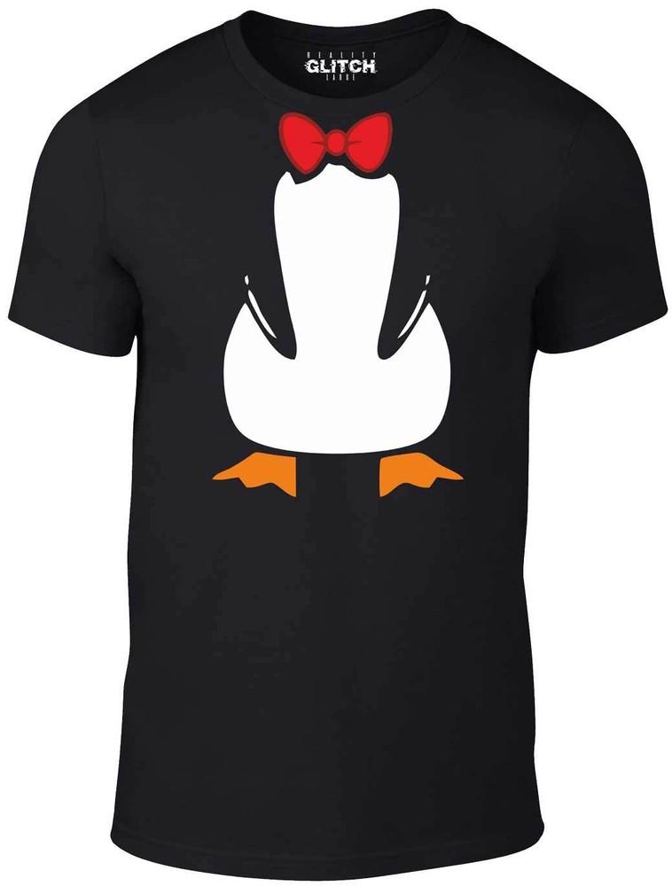 Penguin Suit T-Shirt - Funny T Shirt Fancy Dress Joke Cute Animal Bow Tie Cool