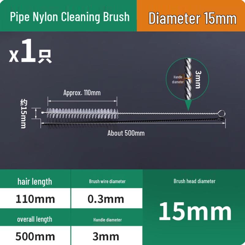 Extended Handle Nylon Tube Cleaning Brush