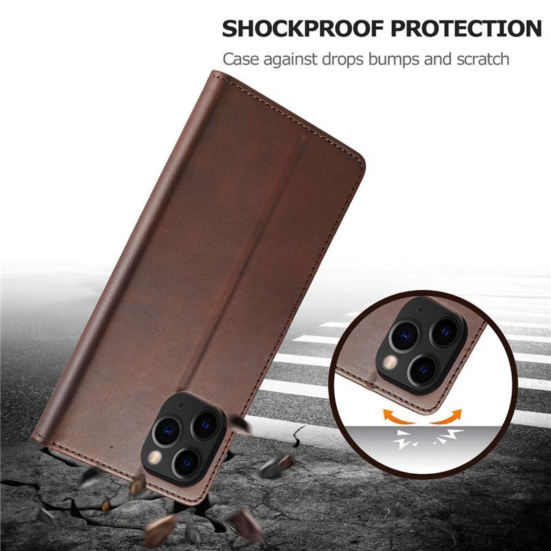 Kožené vintage pouzdro na telefon pro iPhone 12 Pro, flipové 360° peněženka, kryt pro iPhone 12 Pro Max, Apple