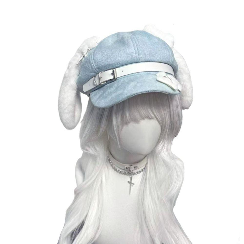 Soft Fabric Newsboy Hat Sweet Style Visors Cap Cute Trendy Headwear  Female Wear