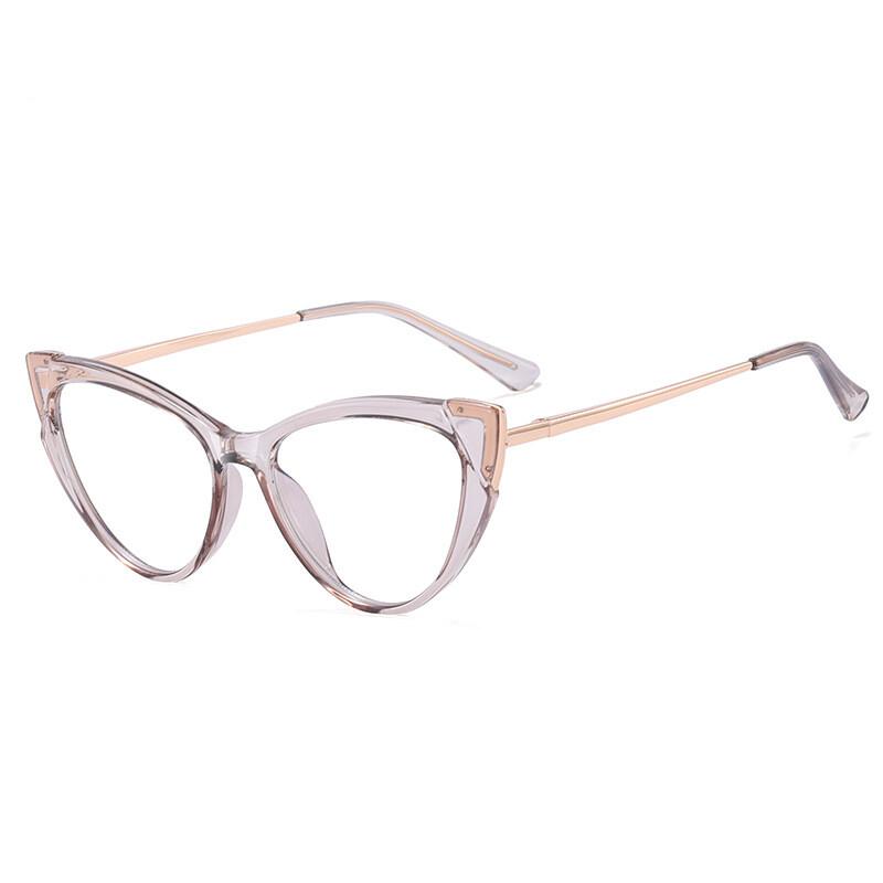 New Vintage Transparent Computer Reading Glasses Women's Eyeglass Frames TR90 Anti Blue Light Magnifying Glasses Presbyopia