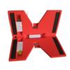 Plastic Post Level Post Level Tool with 3 Bubble Vial & Elastic Loop Check Bubble Level for Posts Pipe Leveling