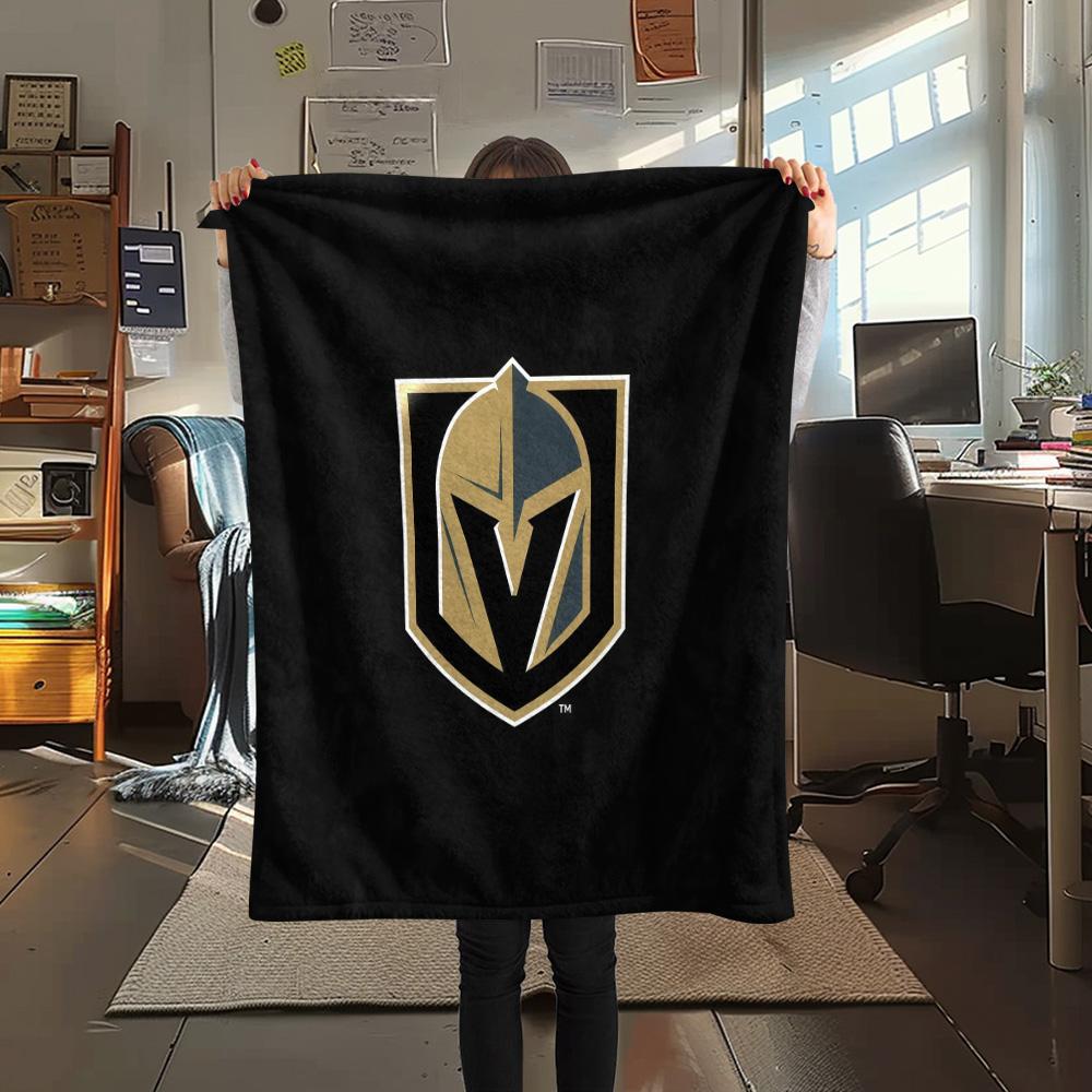 Vegas Golden Knights2 Flannel Blanket, High quality Comfortable for All Seasons, Home Decor, Warmth and Comfort