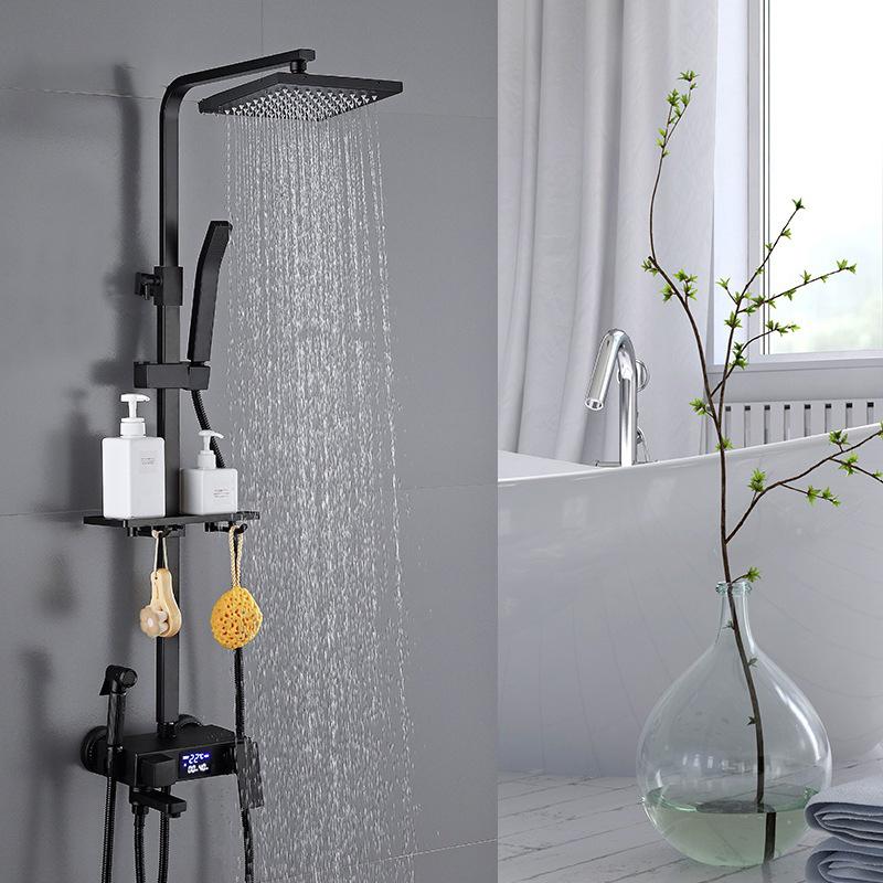 Thermostatic Digital Display Shower Faucet Set Shower Mxer Crane Shower Bath Faucet Bathtub Shower Mixer Taps Bidet Faucet