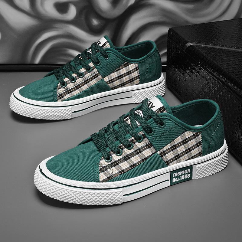 Men's Shoes Four Seasons New Casual Shoes Fashion Low-top Board Shoes Youth Trend Canvas Shoes Korean Version of Student Sports Shoes