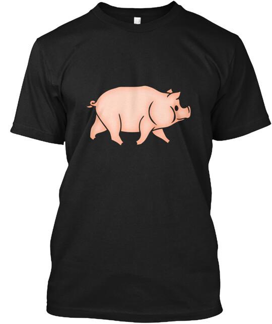 

Pig Walking T-Shirt Size S to 5XL S